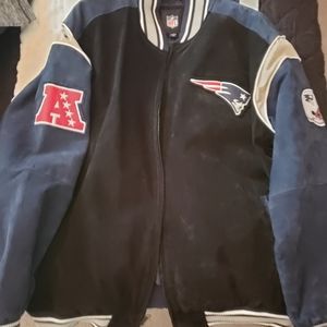 Mens XXL New England Patriots leather jacket